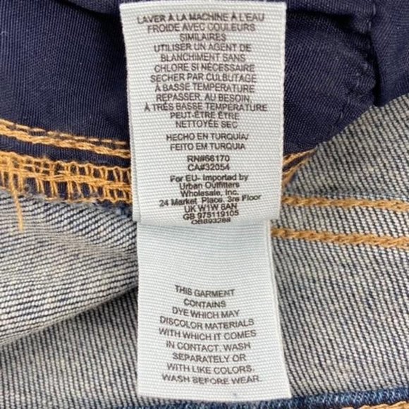 Free People High Rise Skinny Jean Size 26 Raw hem Jegging Dark Wash - Picture 12 of 14